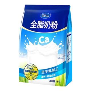 完达山 全脂成人牛奶粉 1kg*6袋