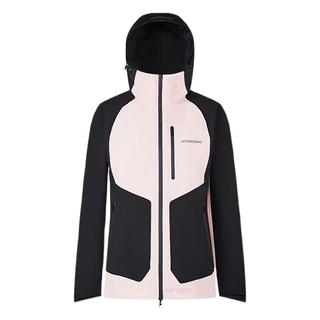波司登（BOSIDENG）于适同款鹅绒羽绒服男女同款三合一防风防水潮流拼色功能外套 玫雾粉 黑色171A 160/84A