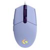 罗技 G102 二代 有线鼠标 8000DPI RGB 紫色