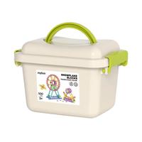 弥鹿（MiDeer）儿童积木拼装手工diy拼插玩具透彩雪花片--500pcs