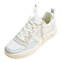 安踏胶弹板鞋女鞋轻便厚底软弹舒适户外潮流休闲鞋运动鞋 象牙白/浅青灰/一度灰-1 36 (5.5女)