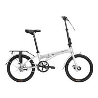 邦德富士达折叠自行车成人铝合金20英寸禧玛诺内三速男女式通勤运动单车 粒子灰