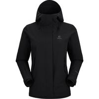 凯乐石（KAILAS）猎风冲锋衣男女FIL 2L暴雨级防水防风透气耐磨连帽登山服外套 KG2441224女-墨黑 S 女-墨黑【猎风】（防水15000）