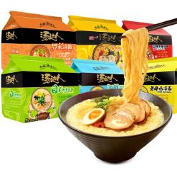 汤达人 统一汤达人 泡面五合一日式豚骨 酸辣袋装速食方便面 海鲜拉面1包内含5袋