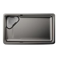 摩恩水槽大单槽厨房洗菜盆洗碗槽洗碗池304不锈钢枪灰色纳米压纹水槽 【冲量】纳米压纹单槽75*44