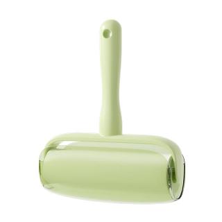 迪可家居粘毛器滚筒毡毛家用粘毛滚筒衣服猫毛清理器粘毛卷纸可替换纸 手柄10cm【3卷纸180撕】送防尘盖