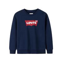 Levi's李维斯【新年系列】儿童卫衣男女童圆领长袖2025春季童装套头 深靛蓝 140 /68 【身高128-140cm】