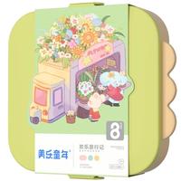 美乐童年儿童拼图可收纳夜光进阶大块宝宝纸质拼图新年 【7+】欢乐旅行记(2副449片)