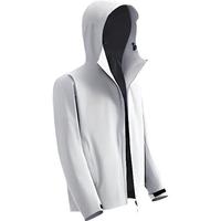 京东京造【穿山甲500系列】舒弹冲锋衣单层硬壳外套男女同款 冰川灰 S  S(165/88A)100-120斤