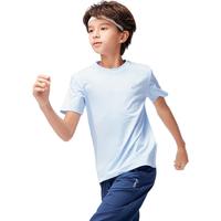 亚瑟士（asics）童装夏季男女儿童吸湿速干舒适弹力短袖T恤332241173099 3940浅蓝色/蓝色 120