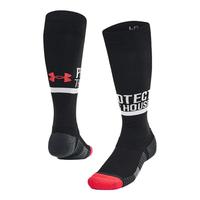 安德玛（UNDERARMOUR）春夏High Rise男女训练运动长筒袜-1双装1380883 黑色003 L