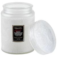 Voluspa香薰蜡烛星空杯大浮雕玻璃辛香枸杞与塔罗科血橙