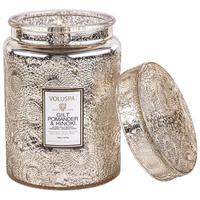  VOLUSPA 星空杯大浮雕玻璃杯 香薰蜡烛 镀金香丸 扁柏  镀金香丸与扁柏 510g