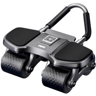 移动端、京东百亿补贴：匹克 四轮健腹轮自动回弹肘撑跪垫带辅助卷腹肌轮收腹瘦肚家用器材