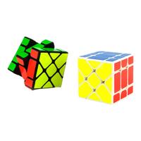 YJ永骏魔方三阶3阶初学者二阶五阶异形魔方入门四阶魔方玩具 异形粽子二阶-彩色