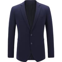 雅戈尔(YOUNGOR)套西上衣男201款二粒单排扣修身版商务西服舒适弹力易打理2款可选 GOTX270201FIY藏青色 L 175/92A