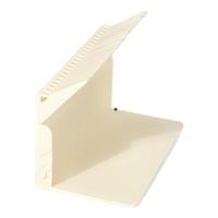 少年伴 书架 琴键书立架书桌桌面立式书本收纳分隔挡板防倒固定书本收纳课桌文具 米色 琴键书立-米色