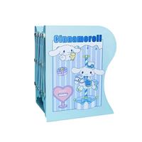 少年伴 书立 可伸缩桌面折叠固定收纳架挡板书夹立架挡板 大号-卡通动漫蓝色1163 升级加大-折叠收纳架-蓝色