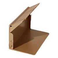 少年伴 书架 琴键书立架书桌桌面立式书本收纳分隔挡板防倒固定书本收纳课桌收纳文具 棕色