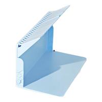 少年伴 书架 琴键书立架书桌桌面立式书本收纳分隔挡板防倒固定书本收纳课桌收纳文具 蓝色 琴键书立-蓝色