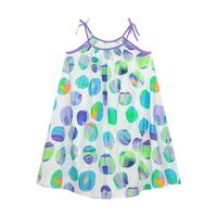 马·拉丁（M.Latin）/童装儿童连衣裙24夏女大小童满地图案吊带裙 花紫色 160cm