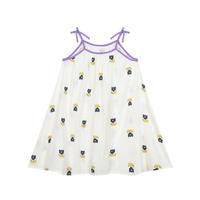 马·拉丁(M.Latin)/童装儿童连衣裙24夏女大小童满地图案吊带裙 花白色 160cm