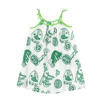 马·拉丁(M.Latin)/童装儿童连衣裙24夏女大小童满地图案吊带裙 花绿色 160cm