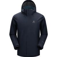 凯乐石（KAILAS）猎风冲锋衣男女FIL 2L暴雨级防水防风透气耐磨连帽登山服外套 KG2441124男-藏青蓝 L 男-藏青蓝【礼盒】（防水15000）