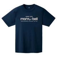 mont·bell50周年男女通勤速干透气短袖T恤1114002 XL  藏青色 
