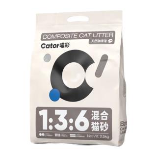 喵彩 活性炭咖啡渣除臭混合豆腐猫砂膨润土低尘不易粘底防臭易结团吸臭 咖啡渣2.5kg*4包