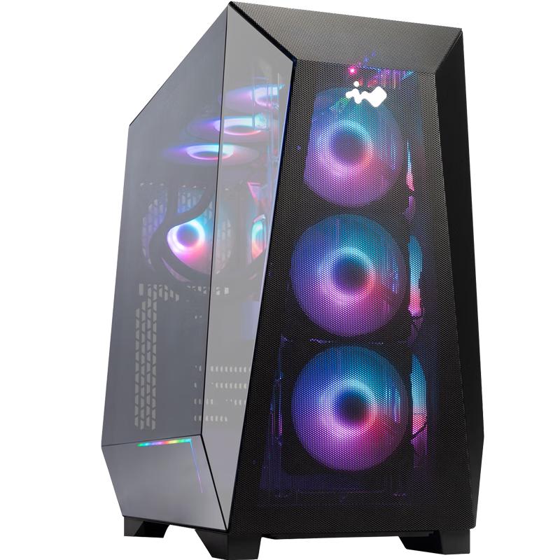  InWin/迎广 可背插 游戏电脑台式机箱 风扇  稜-黑