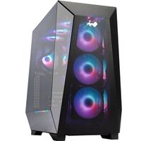 INWIN迎广Prism稜 黑色 游戏电脑台式机箱 支持ATX主板/可背插/360水冷/长显卡 标配风扇4颗/Type-C 棱-黑色