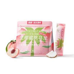 南国 生椰蜜桃乌龙轻茶奶茶粉126g 海南特产办公室咖啡独立小包装 生椰蜜桃乌龙奶茶粉126g