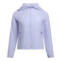安德玛（UNDERARMOUR）夏日女子户外梭织连帽训练运动防晒服6007543 淡蓝紫色539 M