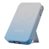 SANAG塞那 磁吸无线充电宝Magsafe快充10000毫安大容量便携移动电源K68可上飞机适用于华为苹果 糖果蓝【20W低温快充+智能数显电量+10000m 适用iphone14proma