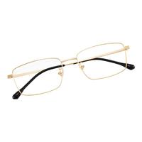 ZEISS/蔡司 防蓝光 老花镜+镜片+镜架 视特耐老花镜片【+100度】防蓝光 久森18010金色C1