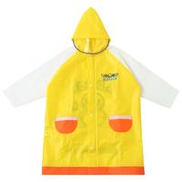 B.Duck小黄鸭儿童雨衣男童宝宝防水幼儿园小孩上学小雨披卡通 黄色 XL