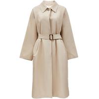 VEROMODA格雷系风衣女春季气质纯色长款插肩袖324121001 C13浅卡其色 165/84A/M