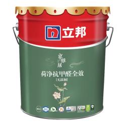 立邦 瓷净墙面乳胶漆油漆内墙漆京雅居荷净抗醛全效白色18L/约25kg