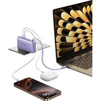 倍思 超能充三合一充电宝充电器充电线67W快充兼容65W/30W自带线带插头安卓苹果手机笔记本无人机适用