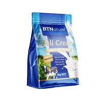 蓝胖子全脂奶粉成人中老年女士0蔗糖高钙袋装1kg