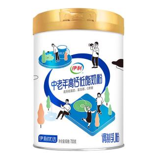 伊利 中老年高钙低脂富硒奶粉700g 0蔗糖 膳食纤维 0蔗糖 富含硒