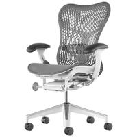 赫曼米勒（HERMAN MILLER）Mirra2 电脑椅 人体工学椅 办公椅 座椅 浅灰色 佳选