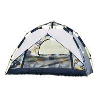 探路者帐篷户外全自动帐篷男女通用双层门透气双人速开野营天幕 碧绿高级灰 均码