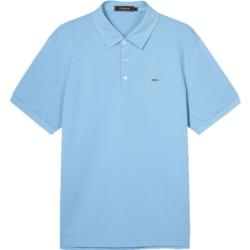 雅戈尔 短袖POLO衫男翻领舒爽透气棉手感舒适POLO衫 浅蓝 2XL