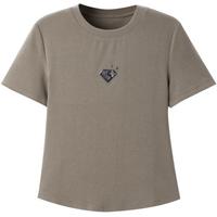 【基础百搭】极简基础修身图案短袖T恤夏季内搭打底上衣