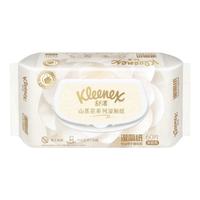 舒洁（Kleenex）湿厕纸 山茶花系列60抽 洁厕湿纸巾 纯净温和擦去细菌 60片*6包 60抽*6包