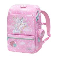 Gmt for kids书包小男女孩超轻护脊书包大容量减负背包儿童1-3-4年级 【抗菌22L】粉色独角兽