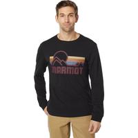 marmot 男式海岸长袖 T 恤 黑色 中号