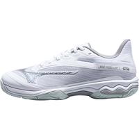 美津浓(MIZUNO)网球鞋女云雀款稳定舒适耐磨羽毛球鞋WAVE专业耐磨减震排球鞋 61GA231903 白色 36.5